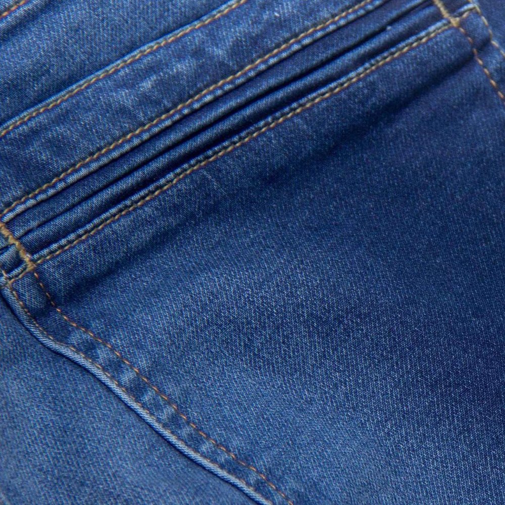 OLGYN Monroe Stretch Knit Medium Blue Denim Pant - Picture 4 of 5